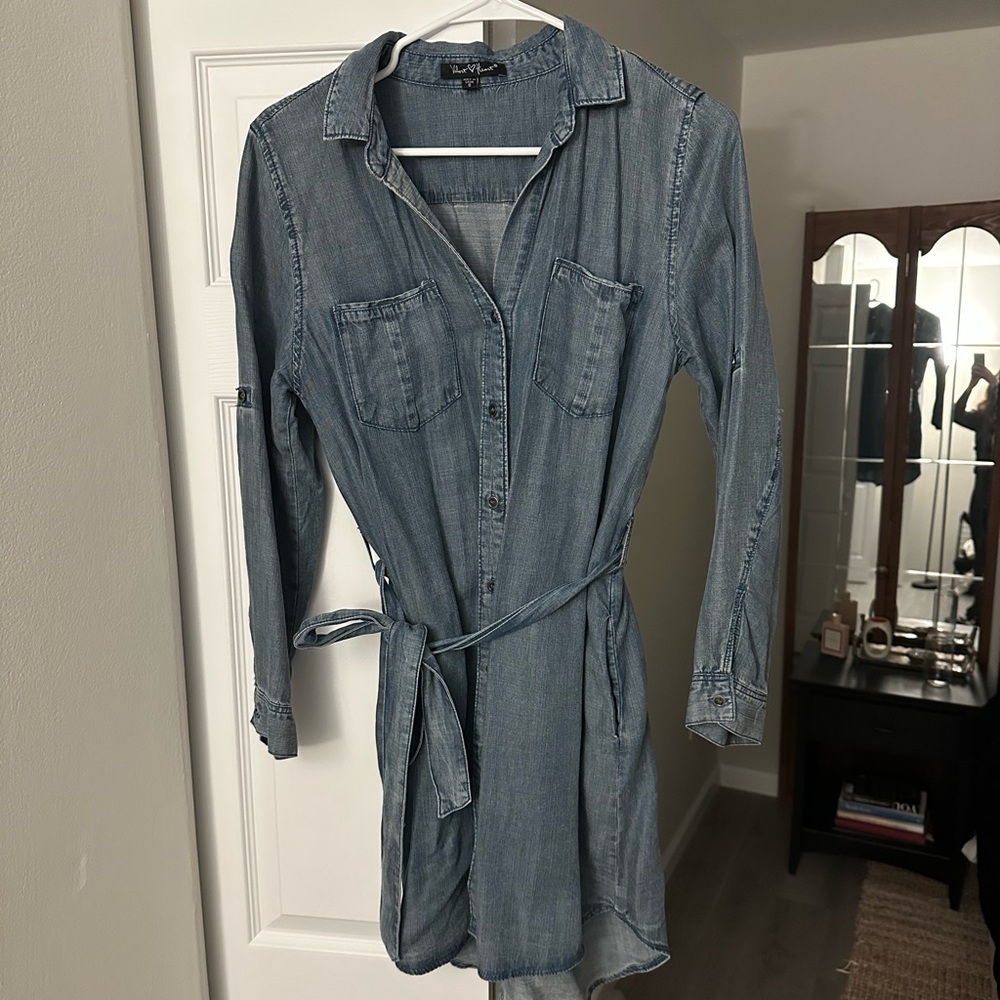 Denim Style Shirt Dress